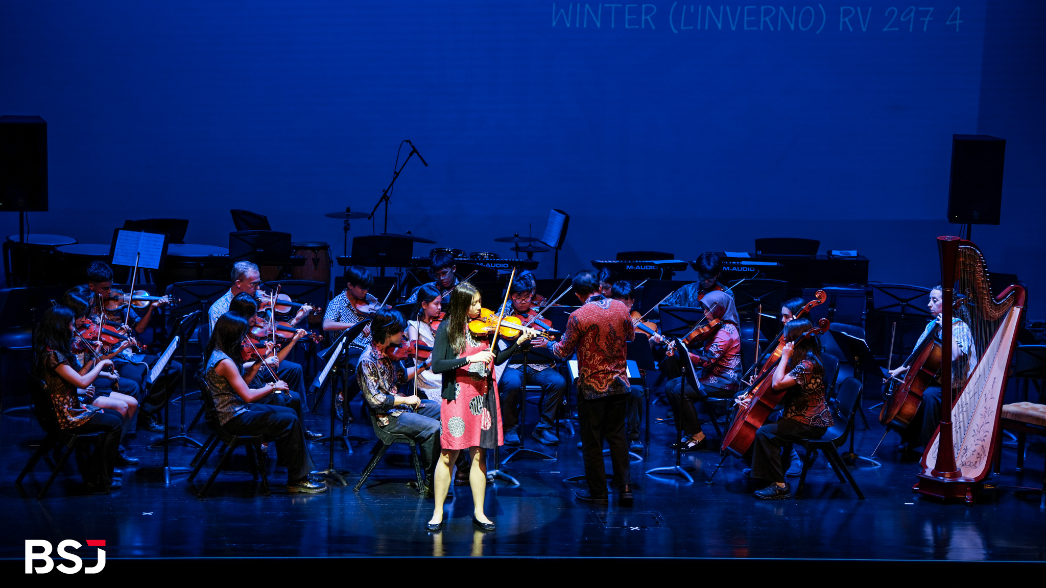 BSJ students performing during the Term 1 Arts Showcase: The Art of Change